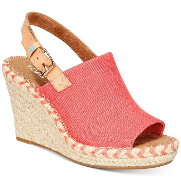 slingback espadrille wedge